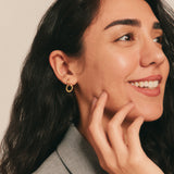 Gold Link Earrings